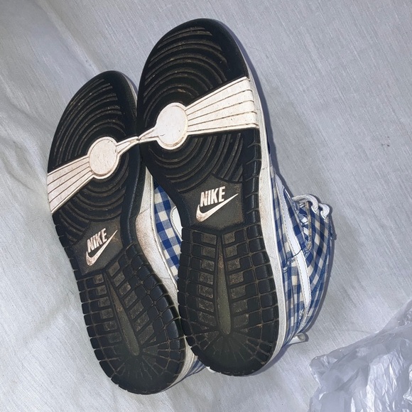 Nike youth size 5 1/2 - Kids high top Checkered Sneakers - Picture 8 of 16